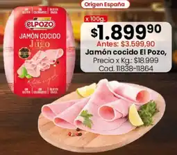 Coto El pozo jamón cocido jugo oferta
