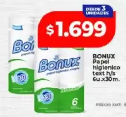 Supermayorista Vital Bonux papel higienico text h/s oferta