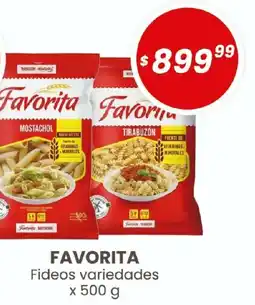 Arcoiris Supermercados Favorita fideos variedades oferta