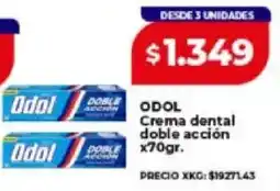 Supermayorista Vital Odol crema dental doble accion oferta