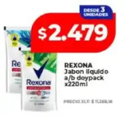 Supermayorista Vital Rexona jabon liquido a/b doypack oferta