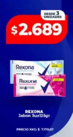 Supermayorista Vital Rexona jabon oferta
