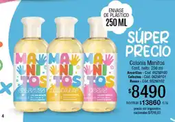 Millanel Cosmética Millanel colonia infantil manitos oferta