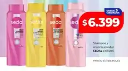 Supermayorista Vital Sedal shampoo y acondicionador oferta