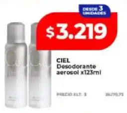 Supermayorista Vital Ciel desodorante aerosol oferta