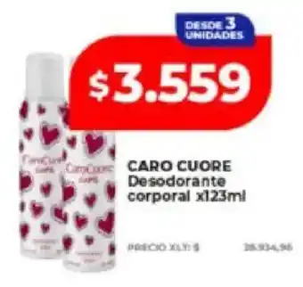 Caro cuore desodorante corporal