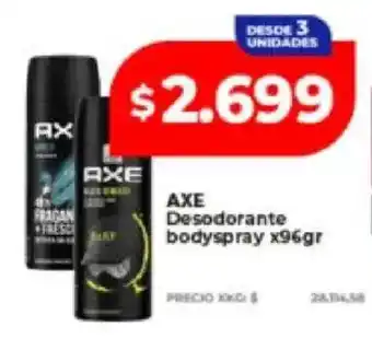Supermayorista Vital Axe desodorante bodyspray oferta
