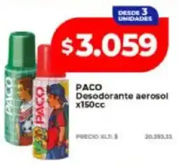 Supermayorista Vital Paco desodorante aerosol oferta