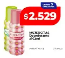 Supermayorista Vital Mujercitas desodorante oferta
