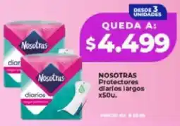 Supermayorista Vital Nosotras protectores diarios largos oferta