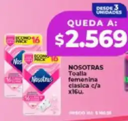Supermayorista Vital Nosotras toalla femenina clasica oferta