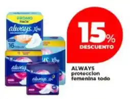 Supermayorista Vital Always protección femenina todo oferta