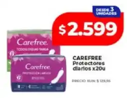 Supermayorista Vital Carefree protectores diarios oferta