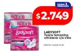 Supermayorista Vital Ladysoft toalla femenina ultraseca oferta