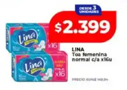 Supermayorista Vital Lina toa femenina normal oferta