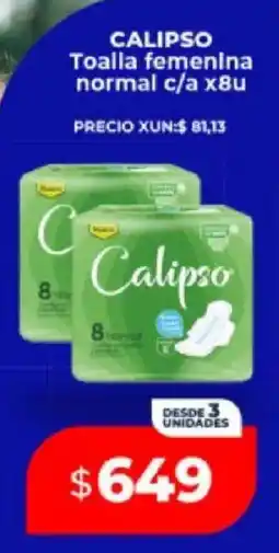 Supermayorista Vital Calipso toalla femenina normal oferta