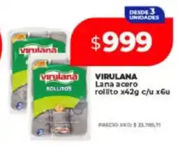 Supermayorista Vital Virulana lana acero rollito oferta