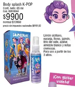 Millanel Cosmética K-Pop Huntrix body splash oferta