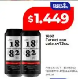 Supermayorista Vital 1882 fernet con cola oferta