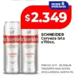 Supermayorista Vital Schneider cerveza lata oferta