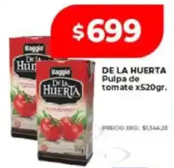 Supermayorista Vital Baggio de la huerta pulpa de tomate oferta