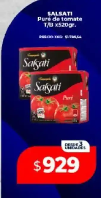 Supermayorista Vital Salsati puré de tomate oferta