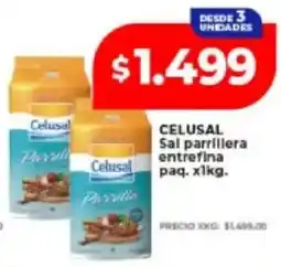 Supermayorista Vital Celusal sal parrillera entre fina oferta