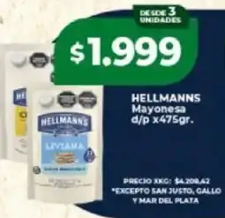 Supermayorista Vital Hellmanns mayonesa oferta