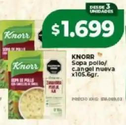 Supermayorista Vital Knorr sopa pollo/cangre nuevo oferta