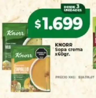 Supermayorista Vital Knorr sopa crema oferta