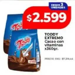 Supermayorista Vital Toddy extremo cacao con vitaminas oferta