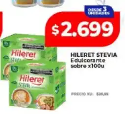 Supermayorista Vital Hileret stevia edulcorante sobre oferta