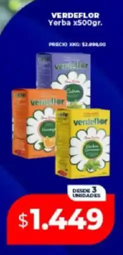 Supermayorista Vital Verdeflor yerba oferta