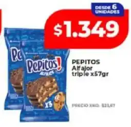 Supermayorista Vital Pepitos alfajor triple oferta