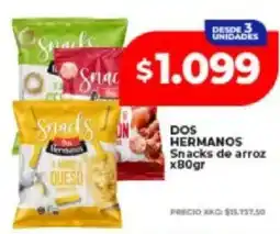 Supermayorista Vital Dos hermanos snacks de arroz oferta