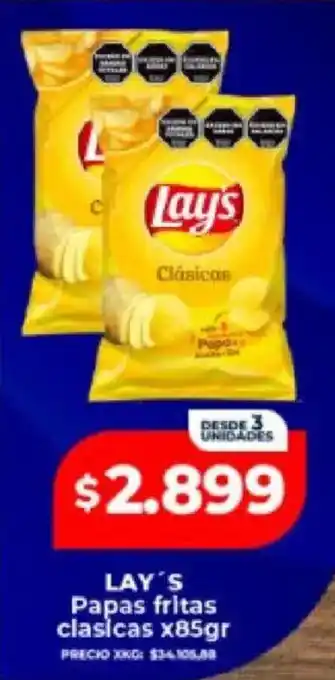 Supermayorista Vital Lay's papas fritas clasicas oferta