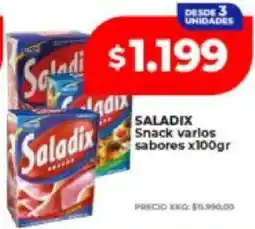 Supermayorista Vital Saladix snack varios sabores oferta