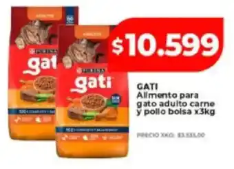 Supermayorista Vital Gati alimento para gato adulto carne y pollo oferta