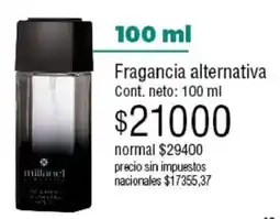Millanel Cosmética millancl fragancia alternativa oferta