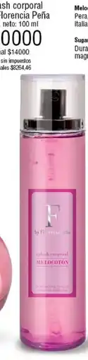 Millanel Cosmética Florecia Peña splash corporal melocotón oferta