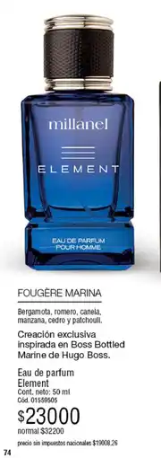 Millanel Cosmética Millanel element oferta