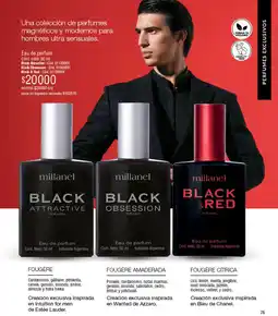 Millanel Cosmética Millanel black attractive for men oferta
