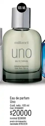 Millanel Cosmética Millanel uno eau de parfum oferta