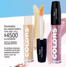 Millanel Cosmética Colors iluminador en crema oferta