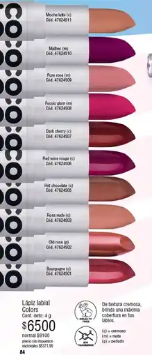 Millanel Cosmética Coco lápiz labial oferta