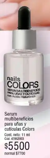 Millanel Cosmética Nails colors serum multibeneficios para unas y cuticulas oferta
