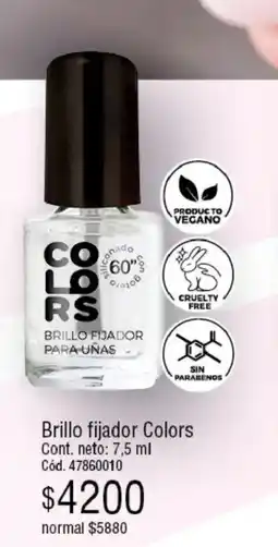 Millanel Cosmética Colors brillo fijador para uñas oferta