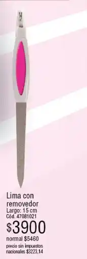 Millanel Cosmética Lima con removedor oferta