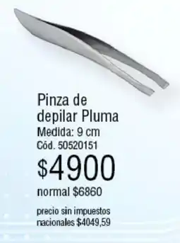 Millanel Cosmética Pinza de depilar pluma oferta