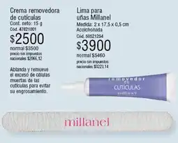 Millanel Cosmética Millanel crema removedora de cutículas oferta
